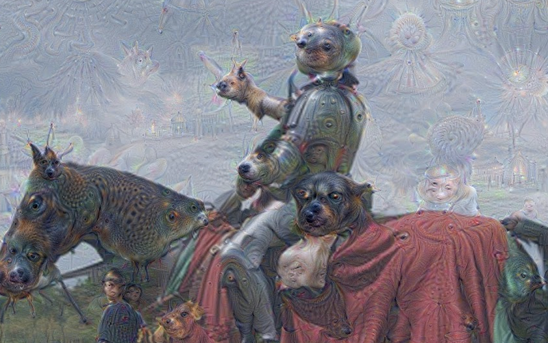 Illustration for article titled Artificial Neural Networks Can Day Dream–Here's What They See